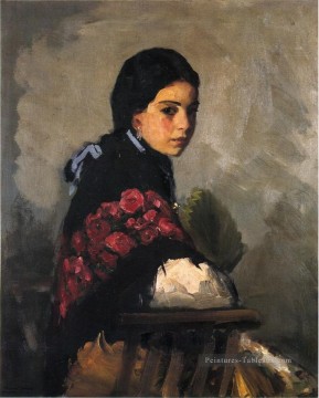  Robe Tableaux - Espagnol Portrait de fille Ashcan école Robert Henri